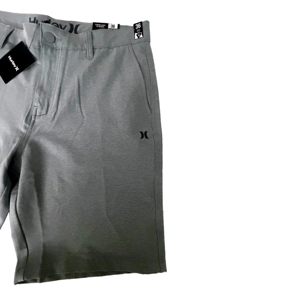 Hurley Men's Gladiator Grey Hybrid Walkshorts 4-Way Stretch Water Repellent SZ36